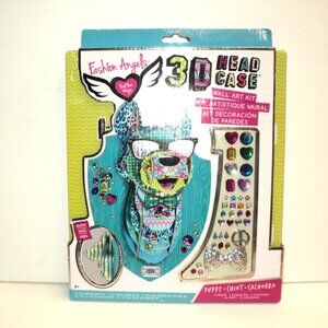 Fashion Angels 3D Head Case Kit Puppy Dog Bow Wowzer Wall Art New and Sealed